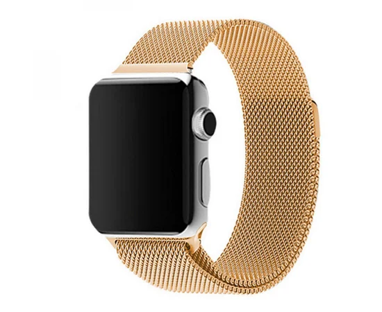 Ремешок Milanese Loop Design для Apple watch 38mm / 40mm Золотой