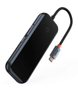 Переходник Baseus Hub AcmeJoy 5-Port Type-C (HDMI*1+USB3.0*2+USB2.0*1+Type-C PD&Data*1) (WKJZ) Dark Gray Переходник Baseus Hub AcmeJoy 5-Port Type-C (HDMI*1+USB3.0*2+USB2.0*1+Type-C PD&Data*1) (WKJZ) Dark Gray