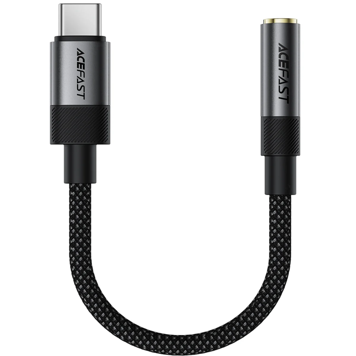 Переходник Acefast J12 Type-C male to AUX 3.5mm female Black