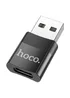 Переходник Hoco UA17 USB Male to Type-C Female USB2.0 Черный