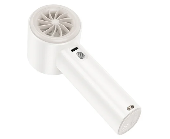Портативный вентилятор Hoco HX64 Hurricane high speed handheld fan 3600 mAh White