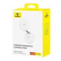 Держатель для телефона Baseus MagPro Magnetic Foldable Phone Mount (B10564101) White