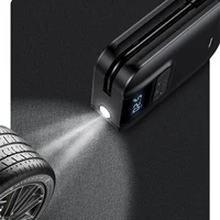 Портативный автокомпрессор для шин Usams US-ZB215 Mini Car 5000 mAh Черный