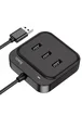 Переходник HUB Hoco HB31 Easy 4-in-1 (USB to USB3.0*4) (L=0.2m) Black