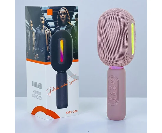Караоке Мікрофон-колонка KMC300 Pink