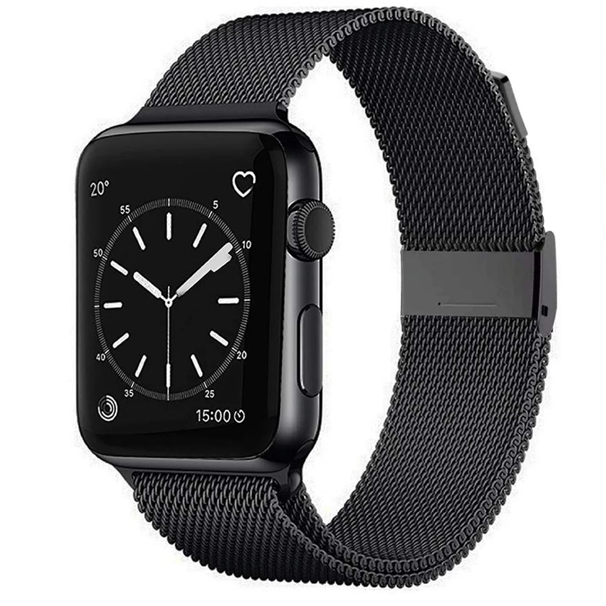 Ремешок Milanese Loop Design для Apple watch 38mm / 40mm Черный
