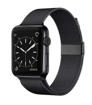 Ремешок Milanese Loop Design для Apple watch 38mm / 40mm Черный