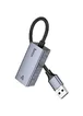 Переходник Hoco UA37 Portable USB to RJ45 1000 Mbs (0.15m) Metal gray