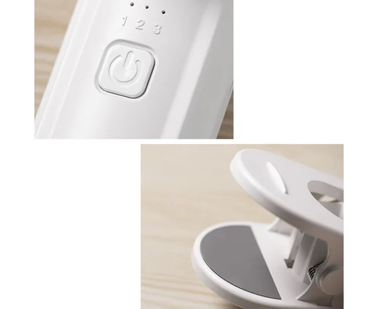 Портативний вентилятор K37 із затискачем 2000mAh White