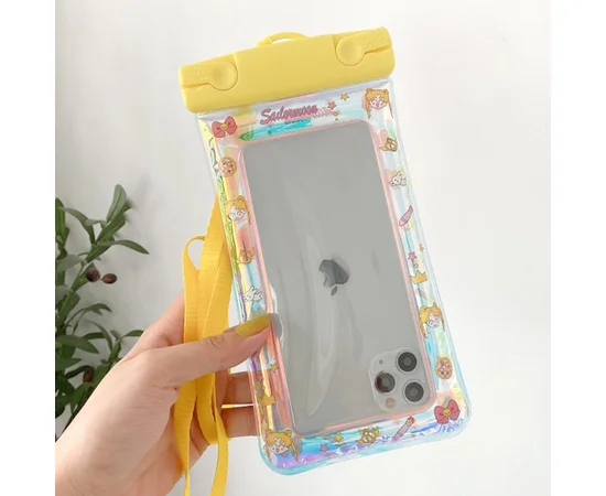 Водонепроницаемый универсальный чехол 6,5 (Girl series) Сейлормун/Желтый