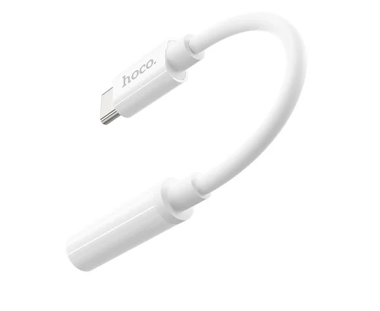 Переходник Hoco LS30 Type-C to 3,5 AUX Белый