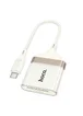 Переходник Hoco UA40A Crystal 2in1 Type-C to SD/TF (0.15m) Apricot