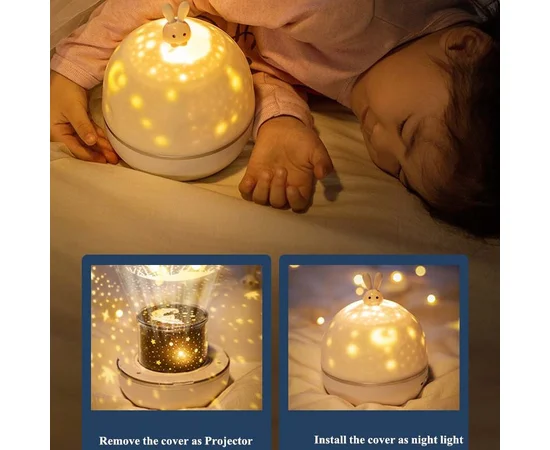 Ночник Moon E04 with Bluetooth and Remote Control 1200 mAh White