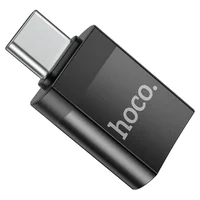 Переходник Hoco UA17 Type-C Male to USB Female USB3.0  Черный