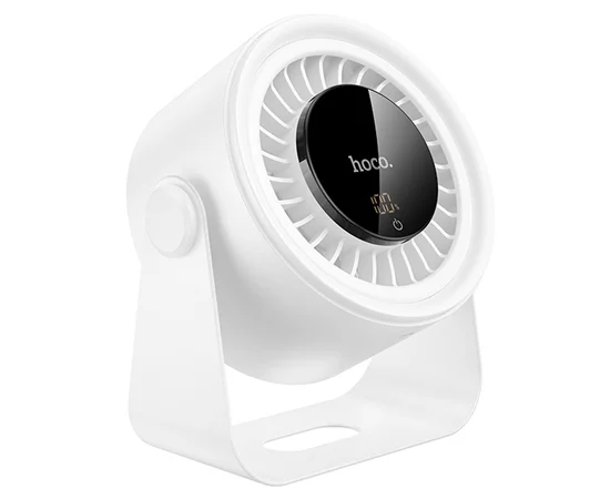 Настільний вентилятор Hoco HX66 desktop circulating fan 3000 mAh White