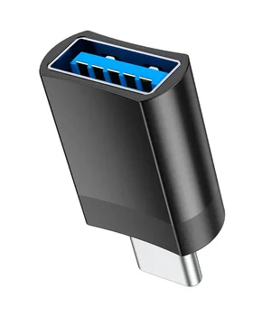 Перехідник Hoco UA17 Type-C Male to USB Female USB3.0 Чорний