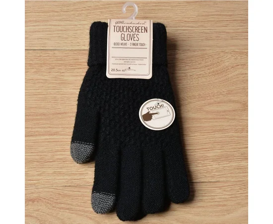 Перчатки сенсорные SHOU утепленные Черный