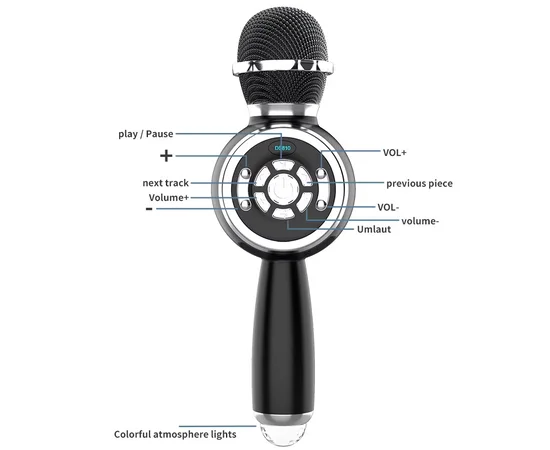 Караоке Микрофон-колонка DS810 Black