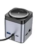 Перехідник HUB Hoco HB49 Effortless 9in1 100W із БЗУ Metal gray
