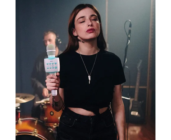 Караоке Мікрофон-колонка Hoco BK5 Блакитний