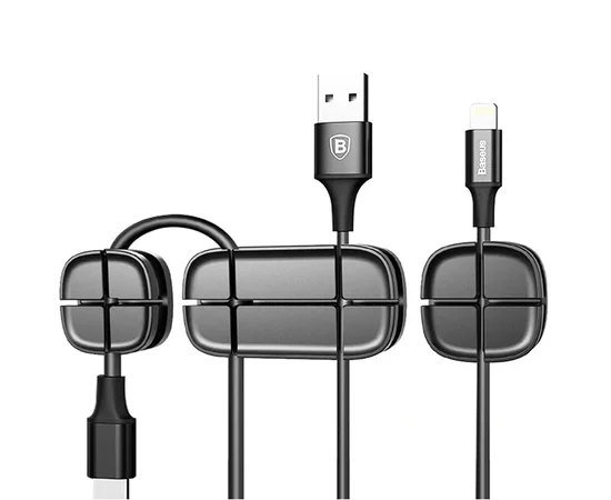 Организатор кабеля Baseus Cross Peas Черный