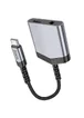 Перехідник Hoco LS39 Type-C to Type-C + 3.5mm Metal gray
