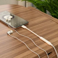 Переходник Hoco LS30 Type-C to 3,5 AUX Белый