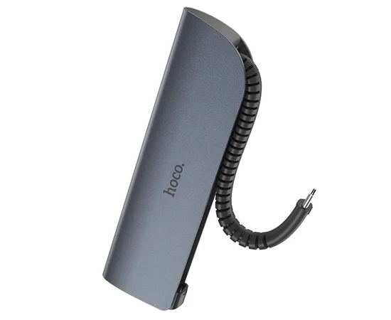 Переходник HUB Hoco HB13 Type-C Серый