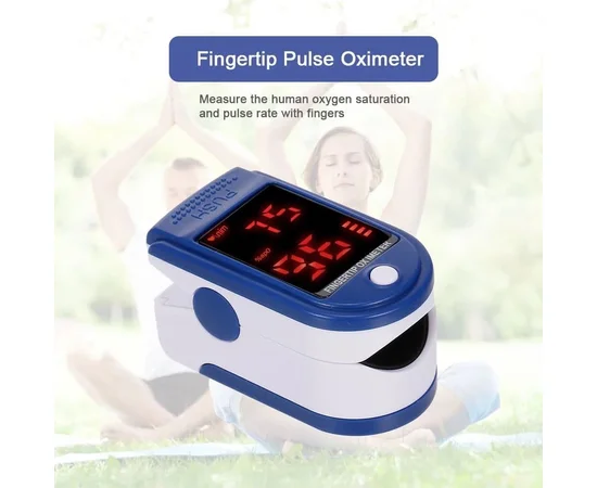 Пульсоксиметр Fingertip Pulse Oximeter LYG-88 Белый / Синий