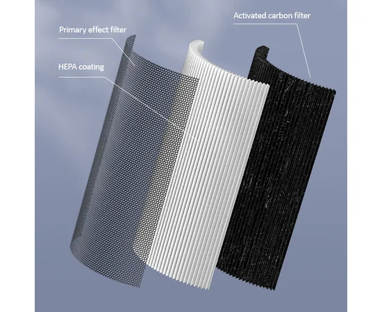 Портативный очиститель воздуха Usams US-ZB169 Черный / Серый