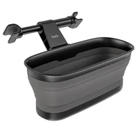 Держатель Hoco PH35 Lucky journey car rear pillow foldable storage box для автомобиля Черный / Серый