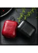 Кожаный футляр Leather series для наушников AirPods Красный