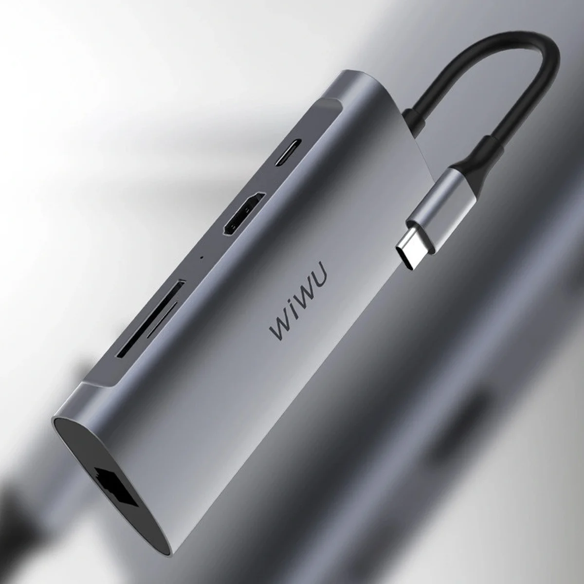 Переходник HUB WIWU Alpha 831HRT Grey