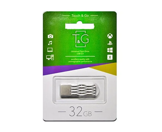 Флеш-драйв USB Flash Drive T&G 103 Metal Series 32GB Серебряный