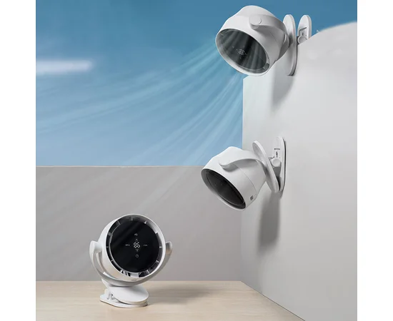 Настольный вентилятор F7 с зажимом 4000mAh White