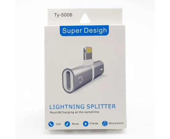 Переходник "Metal Short" Double Lightning Ty-5006 Сталь