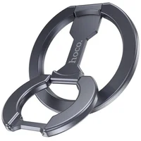 Магнитный держатель для телефона Hoco GH9 Double-ring Metal gray