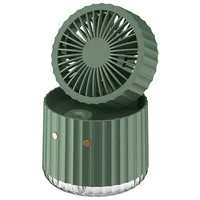 Настільний вентилятор Rapid Cooling 3in1 з водяним охолодженням та підсвічуванням 1200 mAh Green