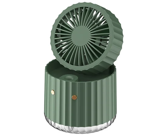 Настольный вентилятор Rapid Cooling 3in1 с водяным охлаждением и подсветкой 1200 mAh Green