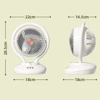 Настольный вентилятор F12 с отрицательной ионизацией 6000mAh White