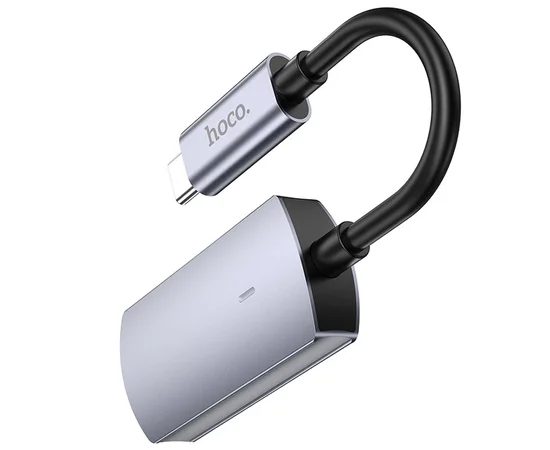Переходник Hoco UA20 Presage Type-C to HDTV Metal gray