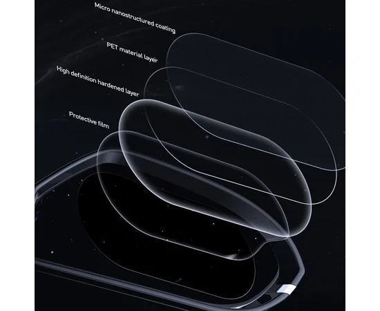 Пленка антидождь на стекло Baseus Rainproof Film 150*100 (2 шт/овал)  Прозрачный