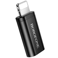 Переходник Borofone BV26A Lightning Male to Type-C Female USB2.0 Black