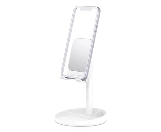 Універсальний тримач для смартфона із дзеркалом WIWU Mirror Desktop Stand ZM201 Білий