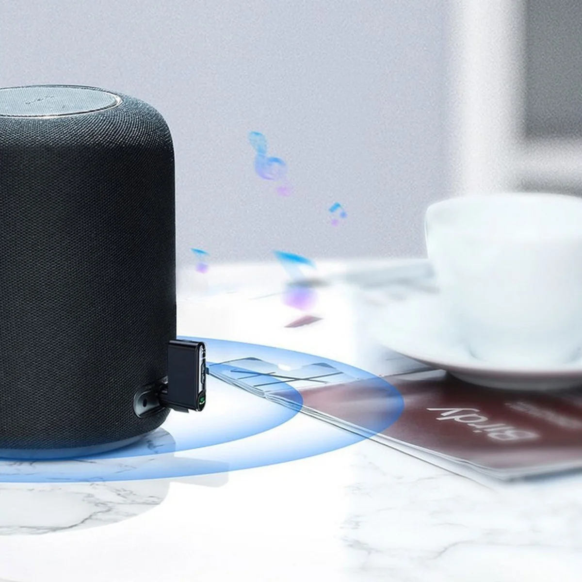 Адаптер Baseus AUX Qiyin Car Bluetooth Receiver (WXQY) Чорний