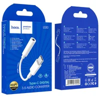 Переходник Hoco LS30 Type-C to 3,5 AUX Белый