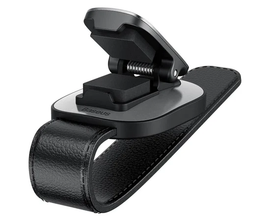 Держатель в машину для очков Baseus Platinum Vehicle (champing type) (ACYJN) Серебряный