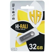 Флеш накопичувач USB 3.0 Hi-Rali Shuttle 32 GB Срібна серія Срібний