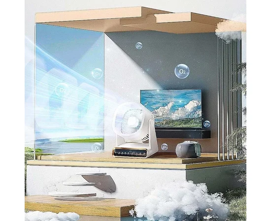 Настольный вентилятор F16 Smart 4000mAh White