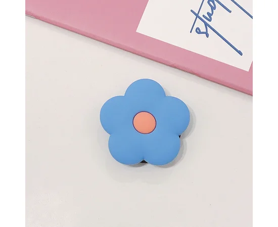 Держатель для телефона 3D Цветок/Синий